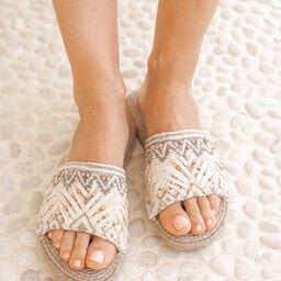 Slippers Resort Zigzag Naturel