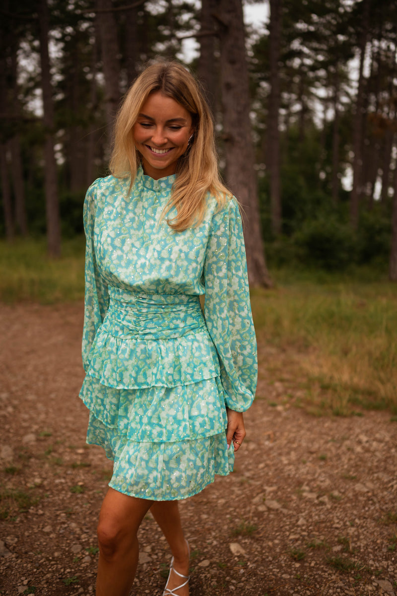 Robe Manaé - bleue et verte
