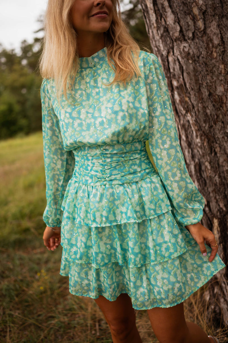 Robe Manaé - bleue et verte
