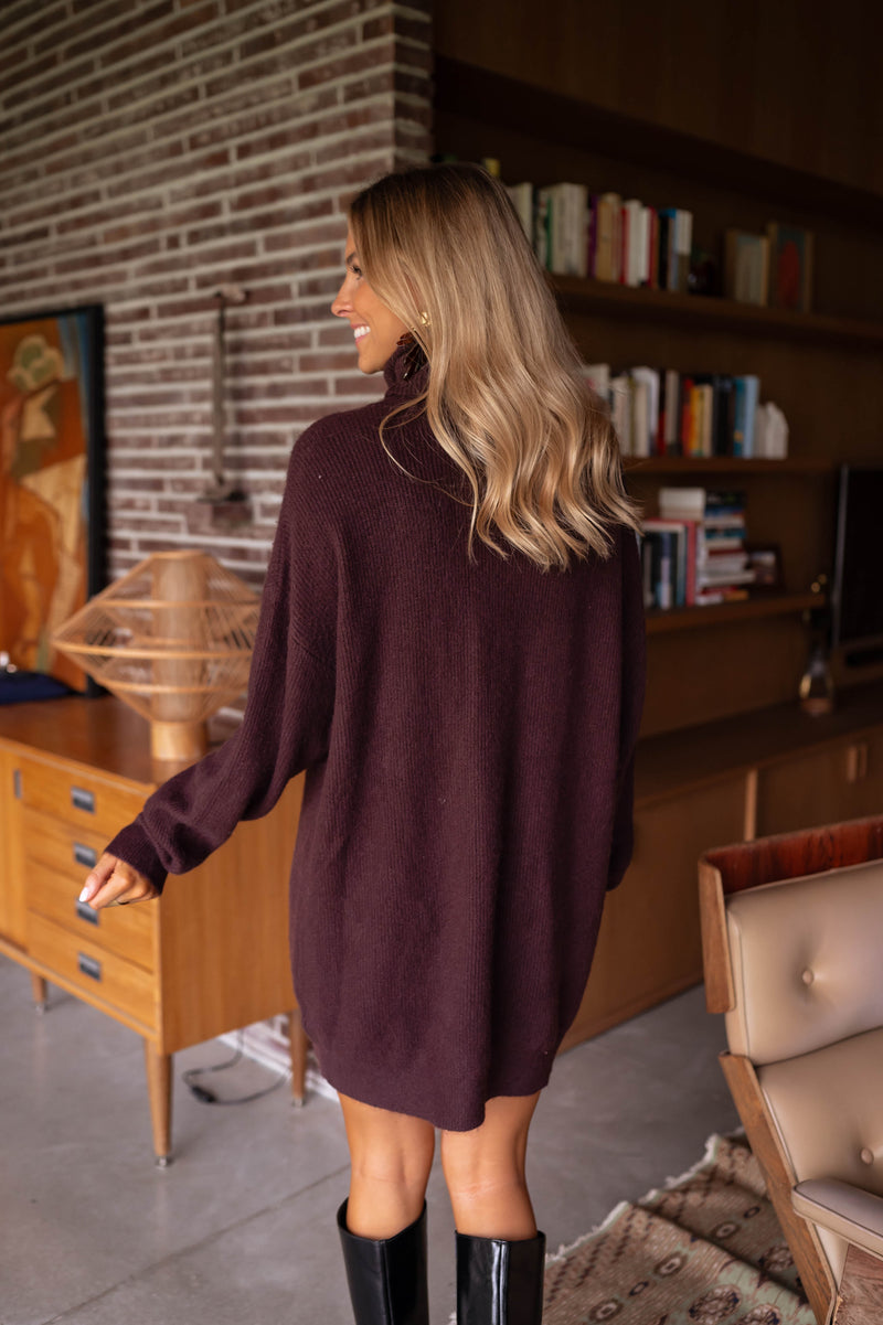 Robe pull Brianna - chocolat