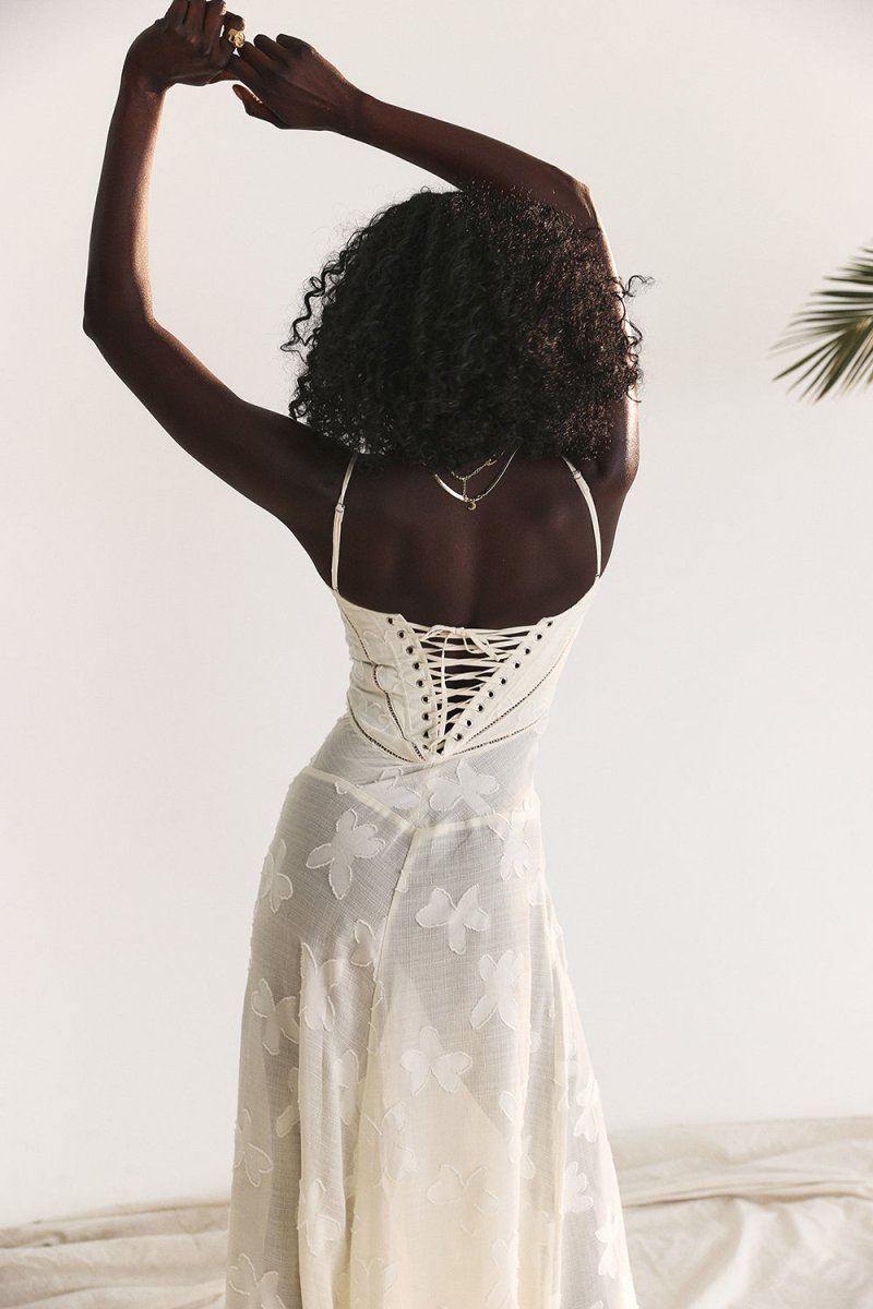 Maiah | Robe longue élégante - Blanc