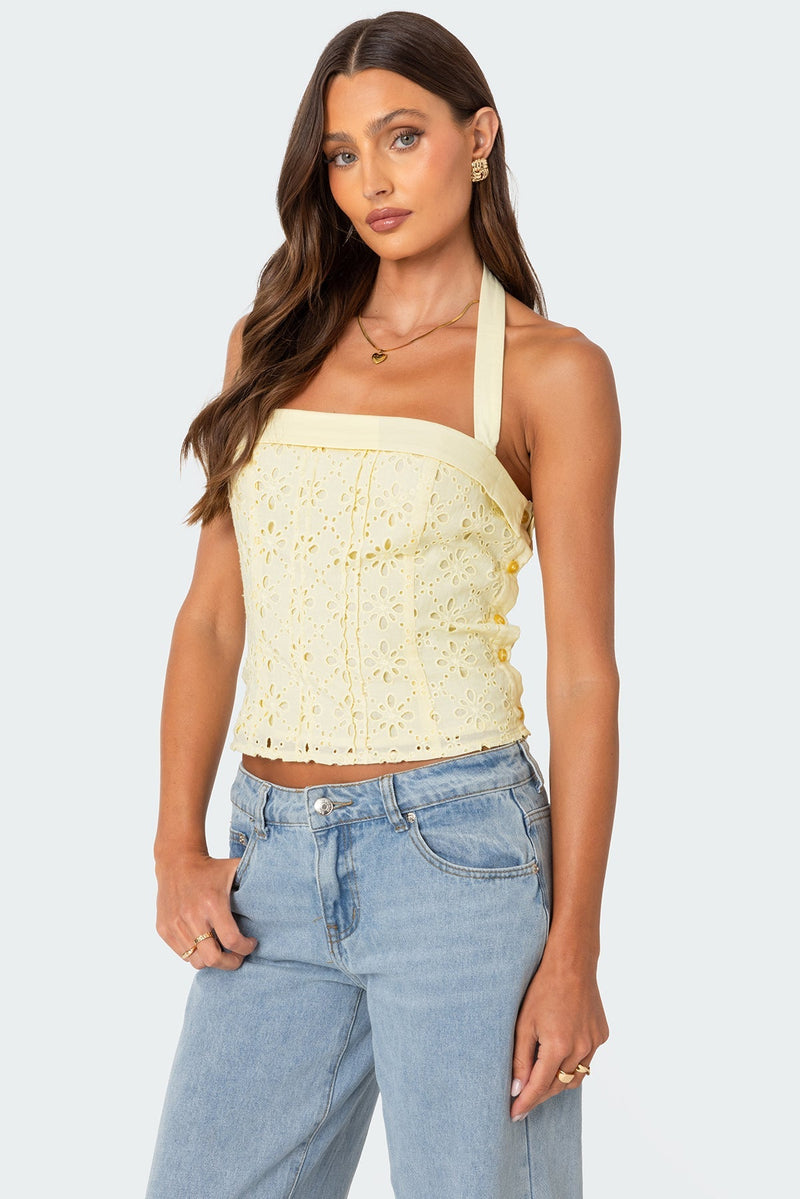 OLIVIA | Daisy Cotton Halter