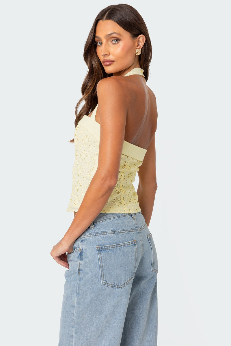 OLIVIA | Daisy Cotton Halter
