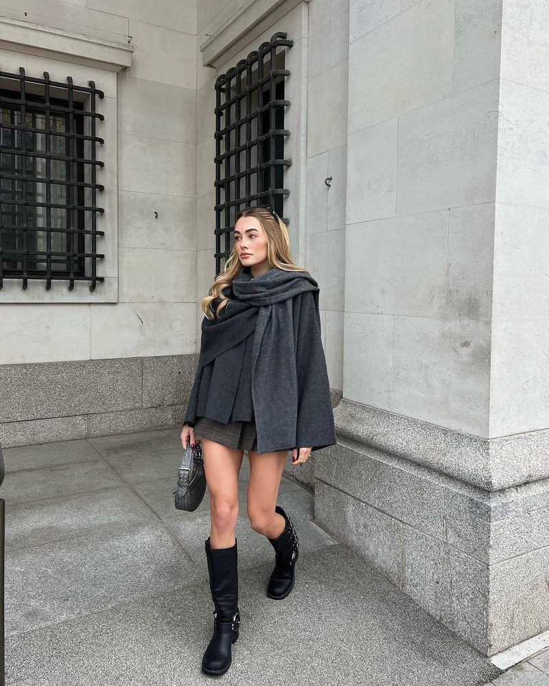 OLIVIA | Short Cape Coat